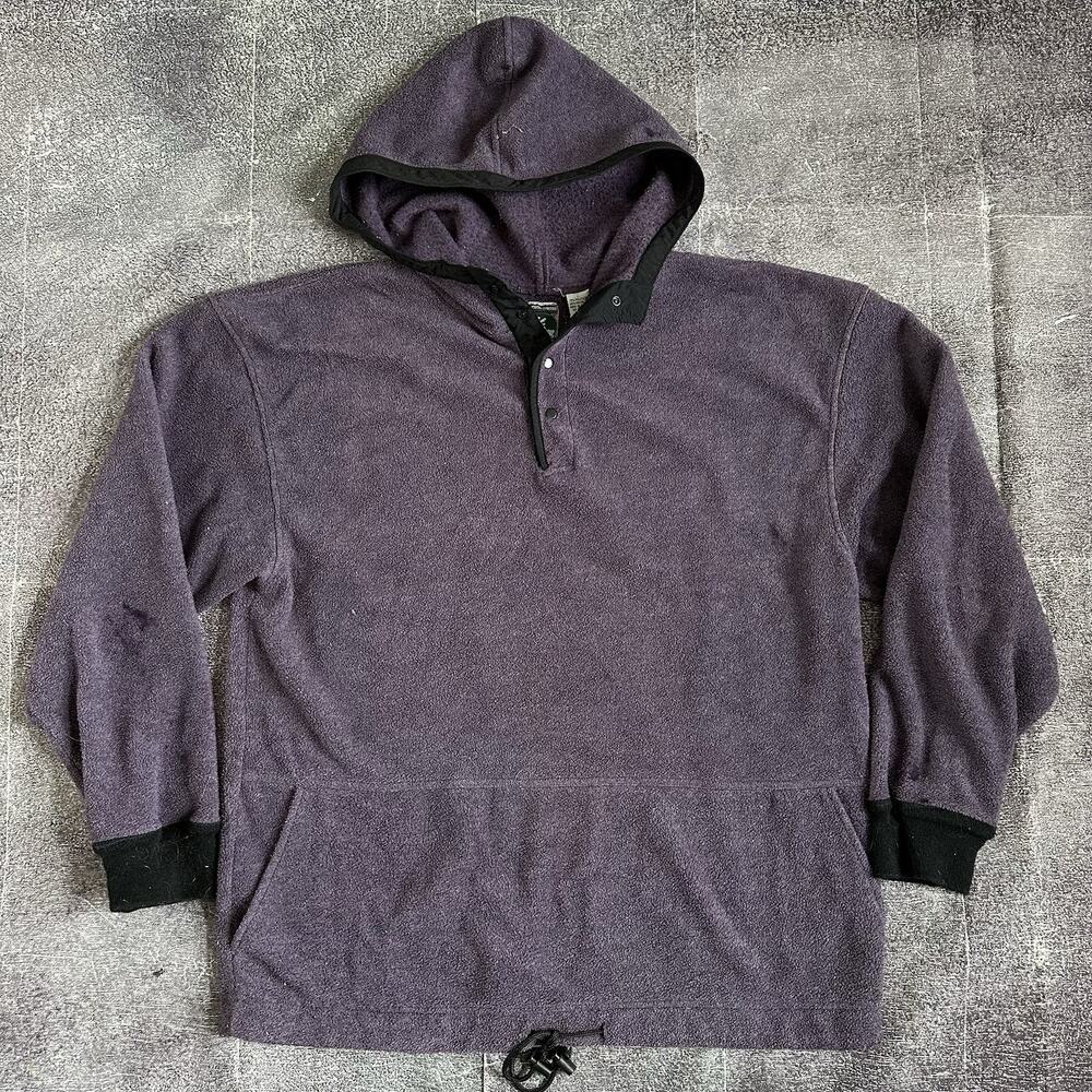 Men's Vintage 90's McIntosh & Seymour Purple Fleece Parka Warm Up Jacket Sz L